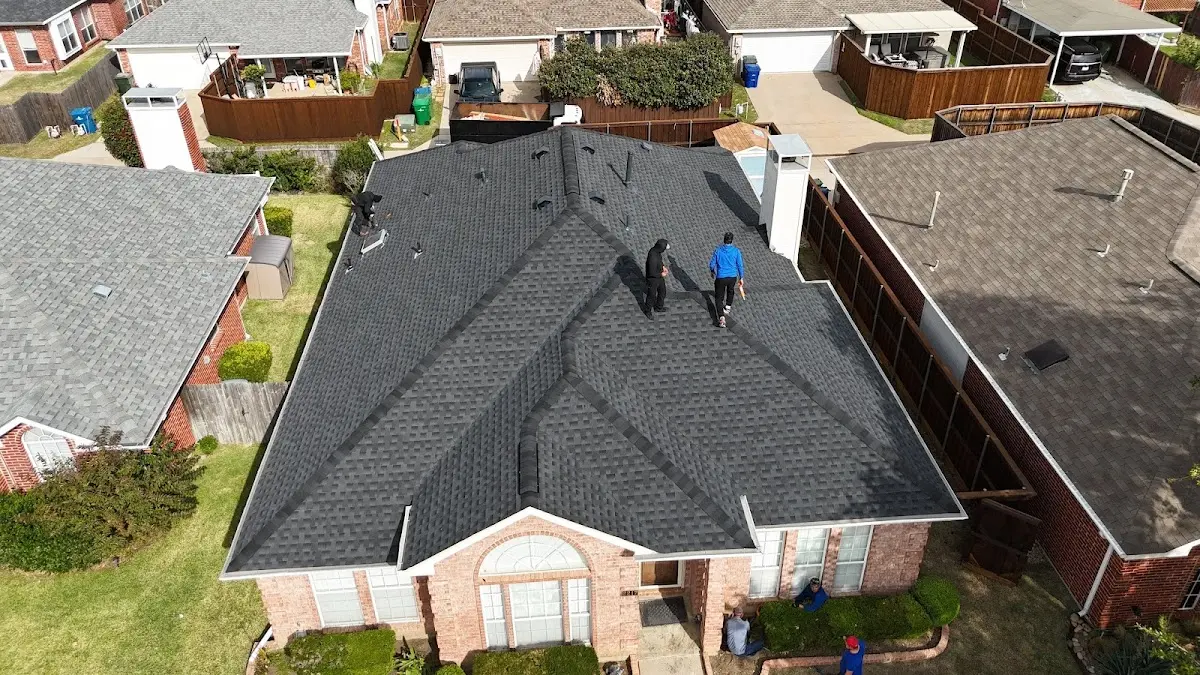 Slate & Tile Roof Repair work in progress on a Mentone property